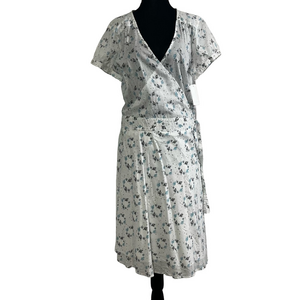 Ben Sherman wrap cotton summer short sleeve dress size xl new with tags